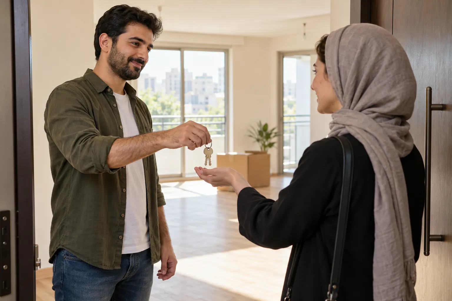 تحویل کلید آپارتمان اجاره‌ای پس از پایان قرارداد